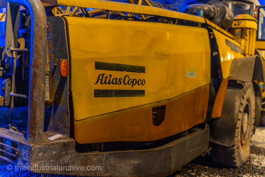 Atlas Copco mining vehicle in the LKAB mine