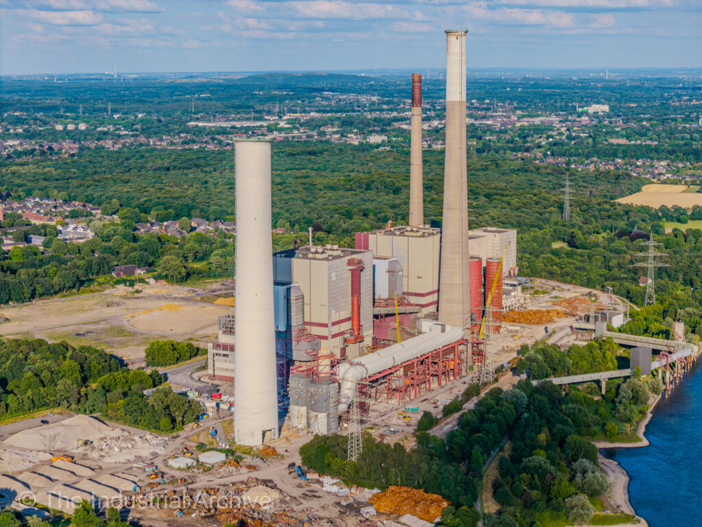 Aerial view of the Voerde Power Station in 2025.